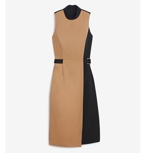 White House Black Market Mock Neck Sheath Dress